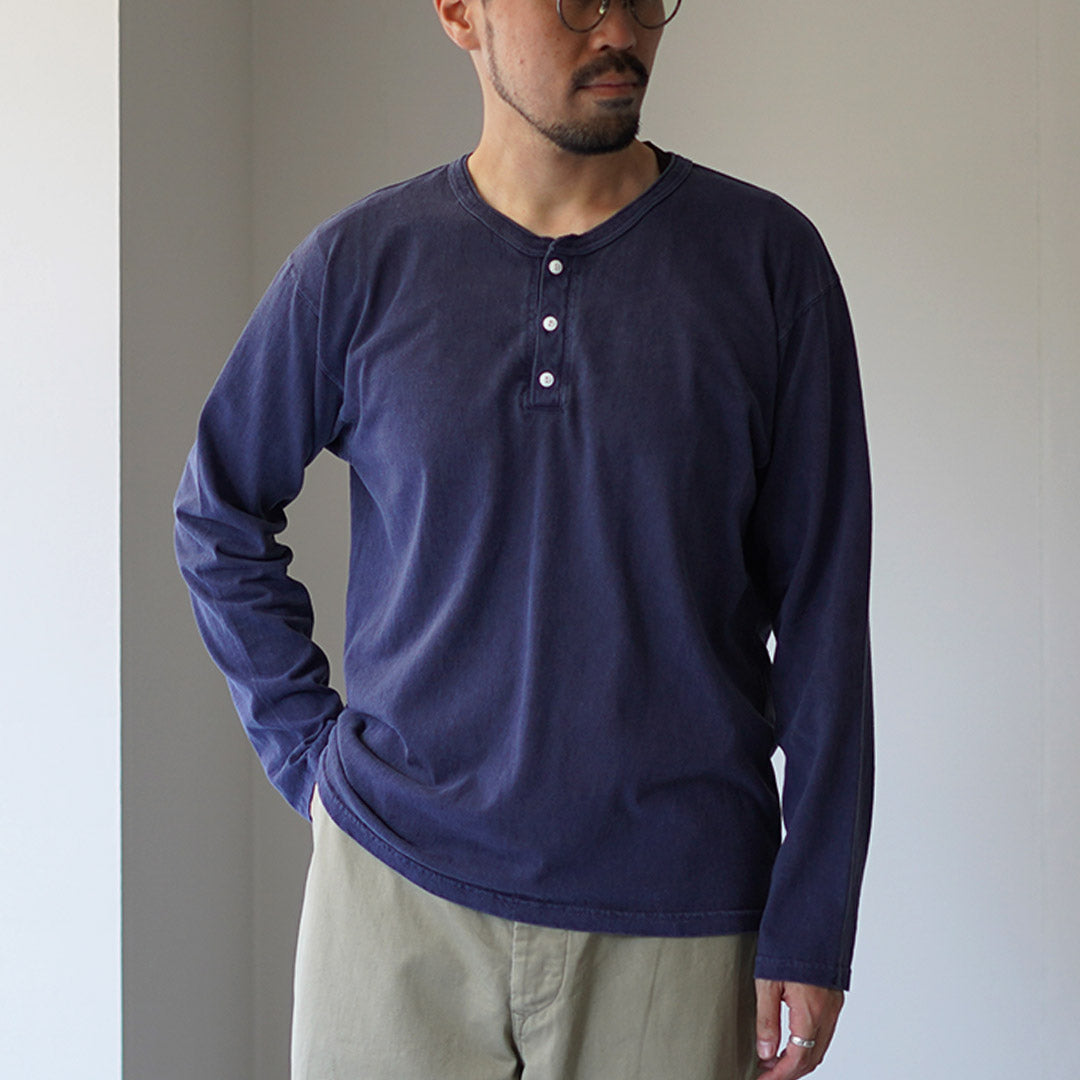 GOOD ON / Long Sleeve Henley Neck Tee