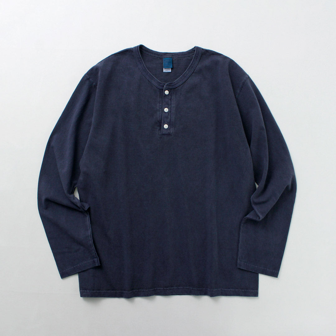 GOOD ON / Long Sleeve Henley Neck Tee