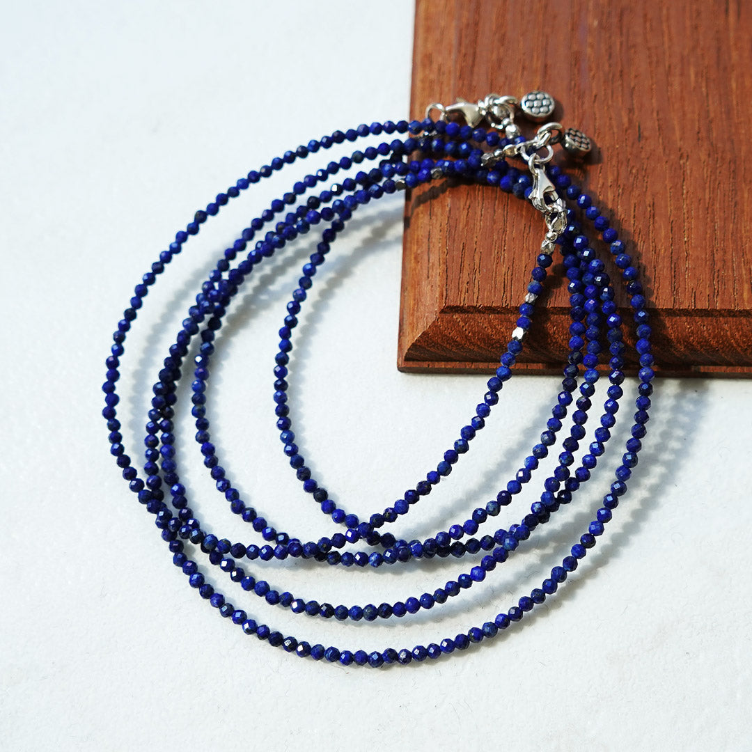 Phadua / Lapis Lazuli (2mm) 절단 구슬 목걸이 / Anklet