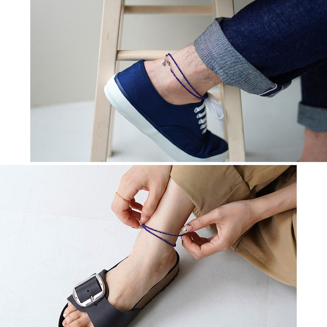 Phadua / Lapis Lazuli (2mm) 절단 구슬 목걸이 / Anklet