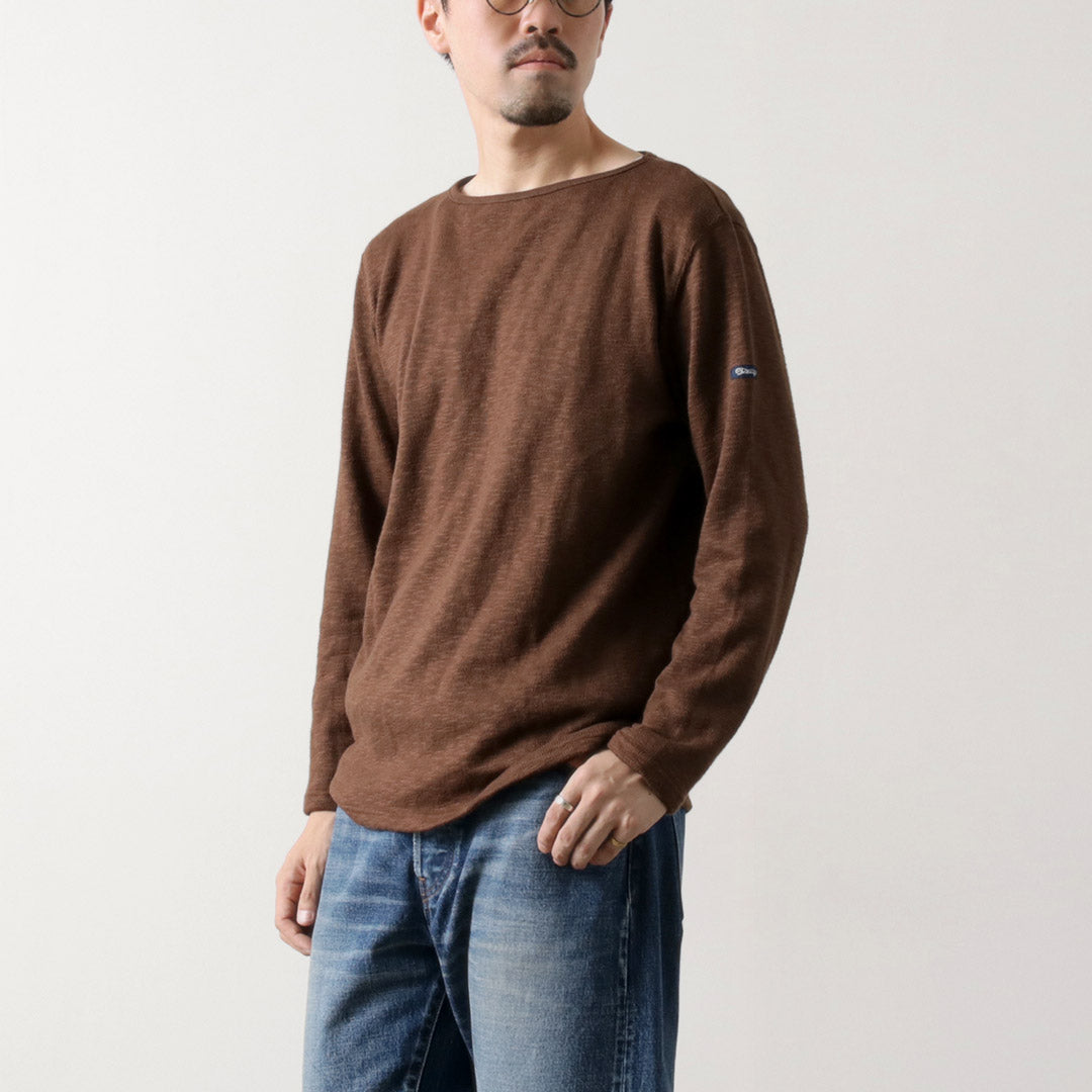 tieasy /有机船颈巴斯克衬衫