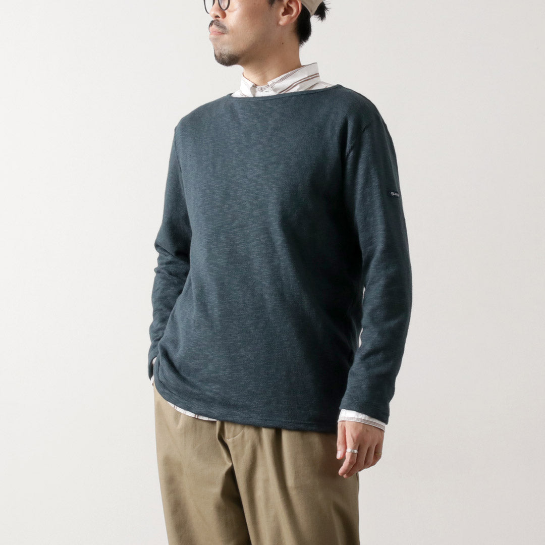 tieasy /有机船颈巴斯克衬衫