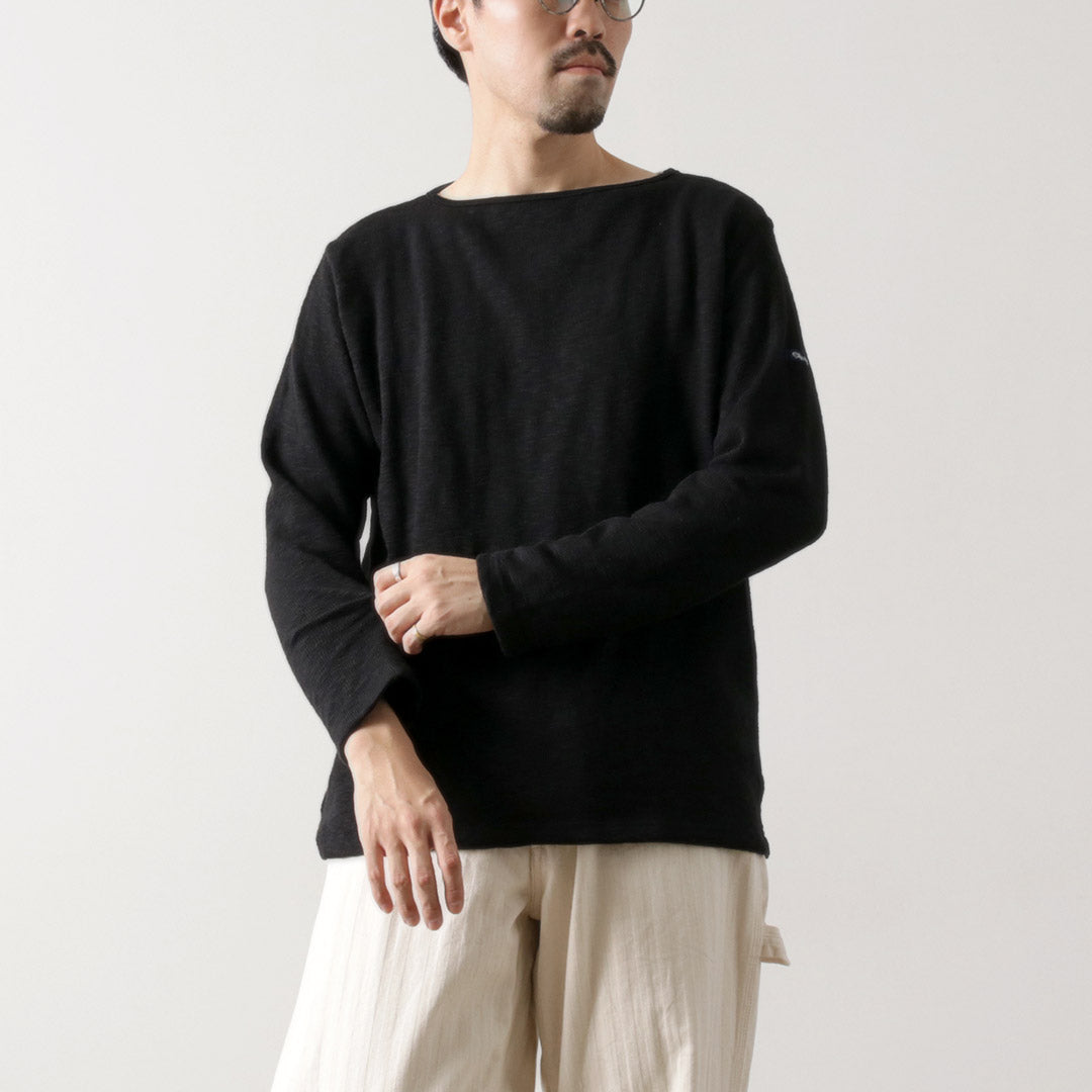 tieasy /有机船颈巴斯克衬衫