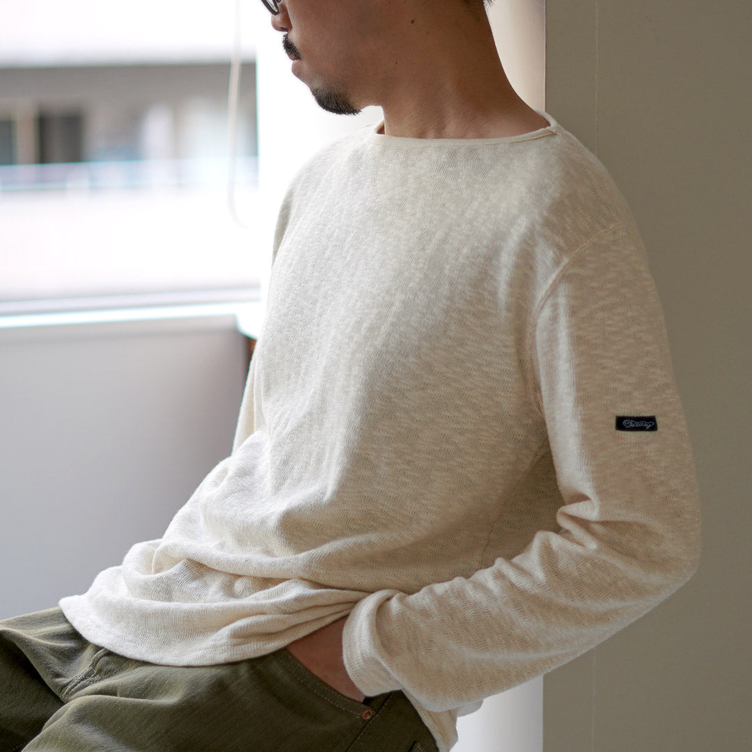 tieasy /有机船颈巴斯克衬衫