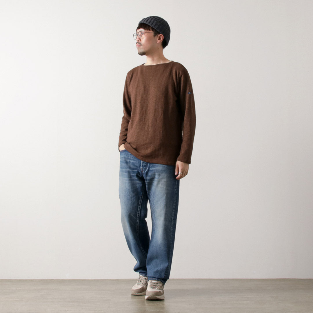 tieasy /有机船颈巴斯克衬衫