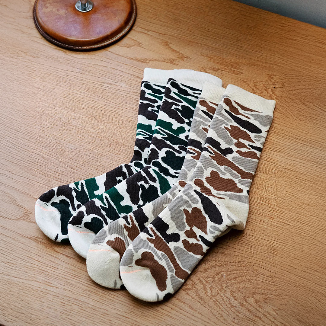 ROTOTO / R1339 Chaussettes Pile Camo Crew