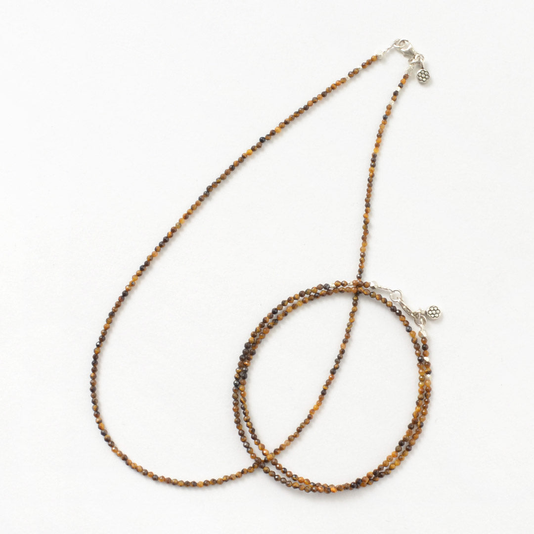 Phadua / Tiger Eye(2mm)切珠项链 /脚链