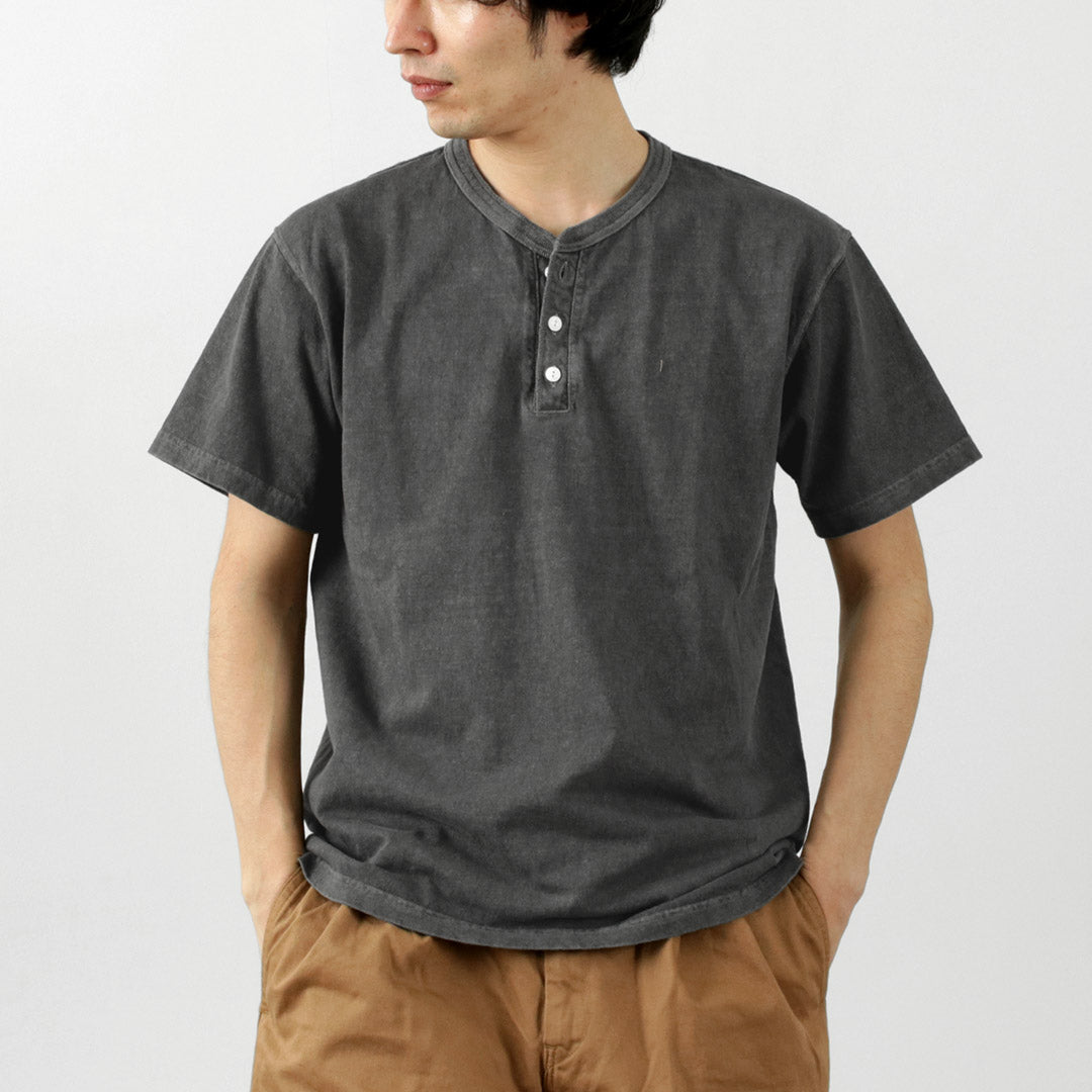 GOOD ON / 短袖亨利领T恤