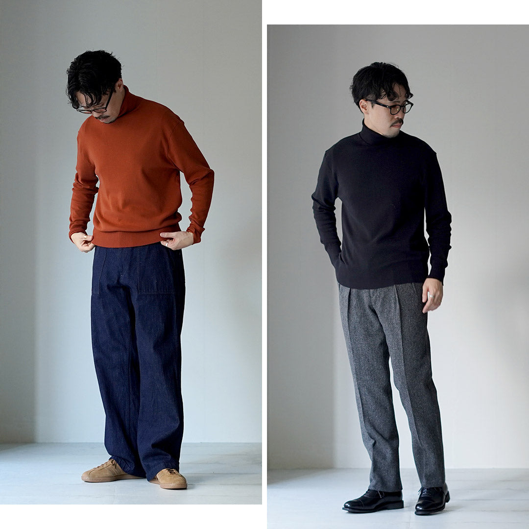 GICIPI / TIGRE 宽松针织和缝制高领衫