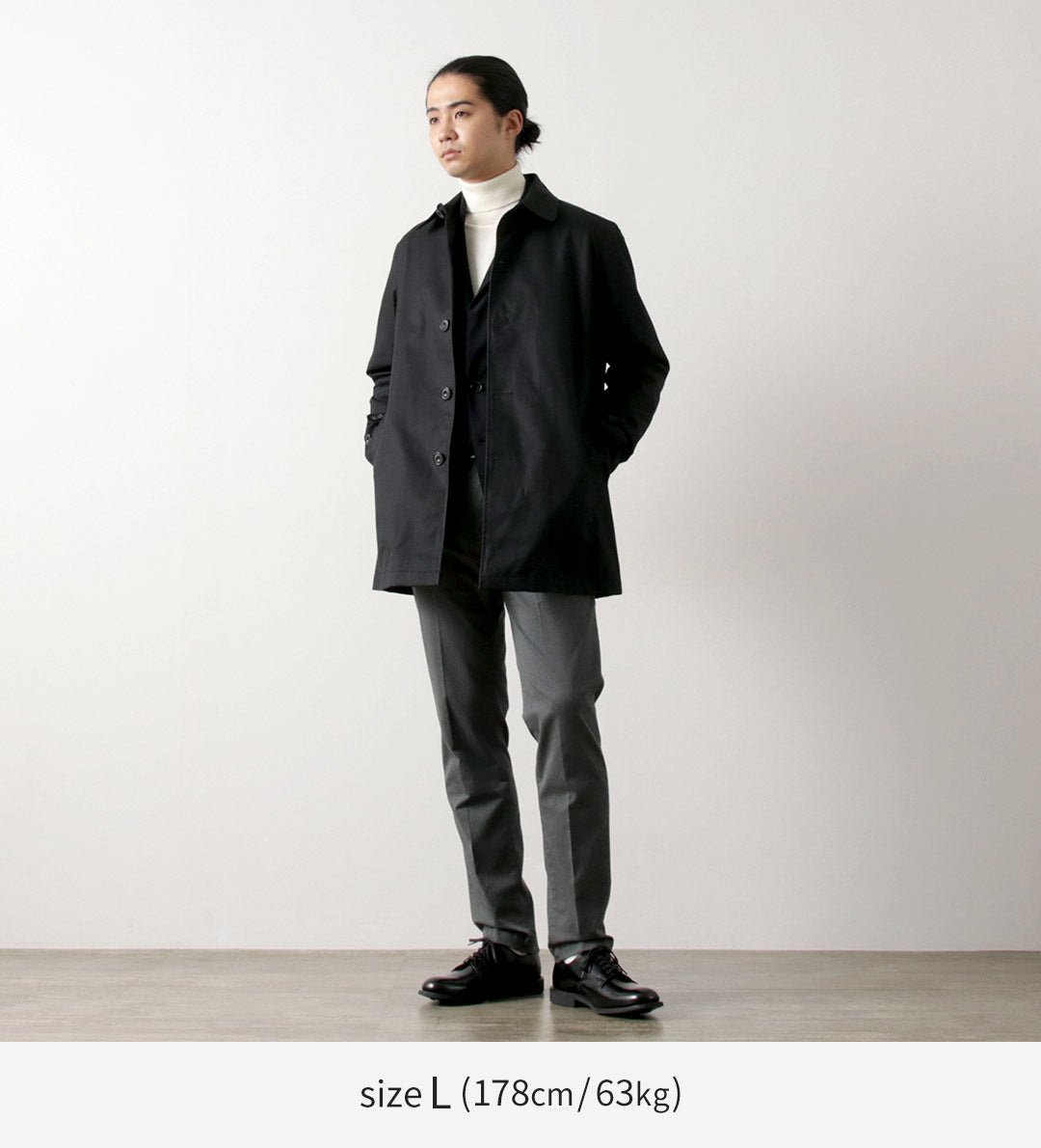 ROCOCO / High-Density Short Balmacaan Coat