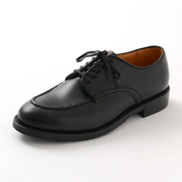 WHEELROBE 15078 Heavy Stitching Moc Toe Leather Shoes