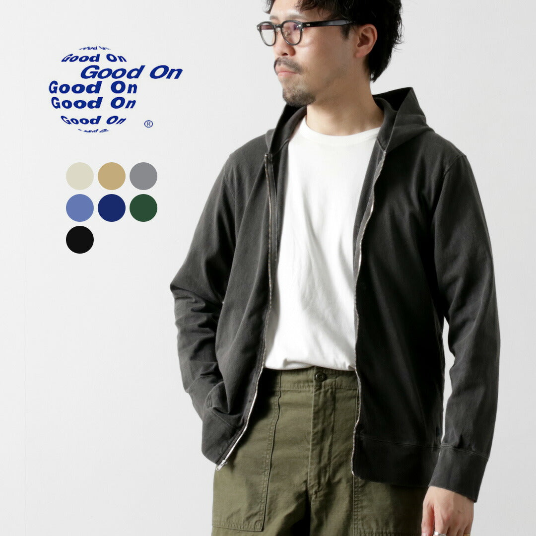 良好 / zip Tee Parka色素染料