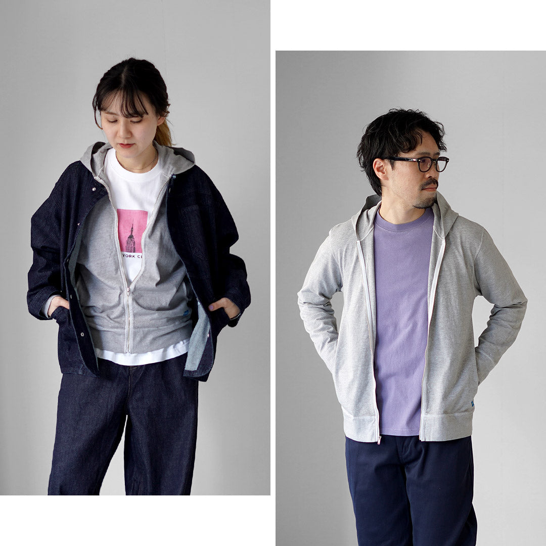 良好 / zip Tee Parka色素染料