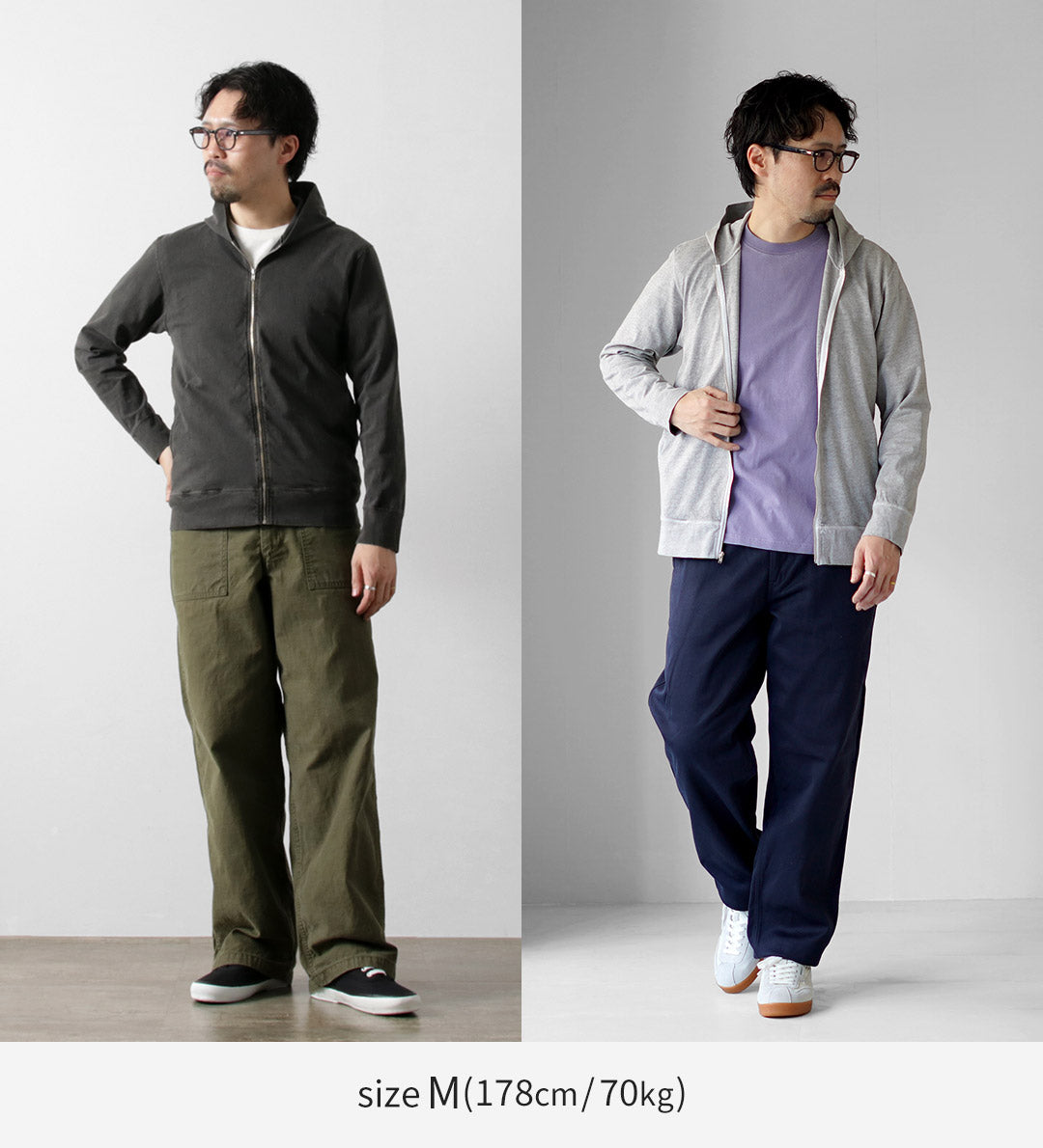 良好 / zip Tee Parka色素染料