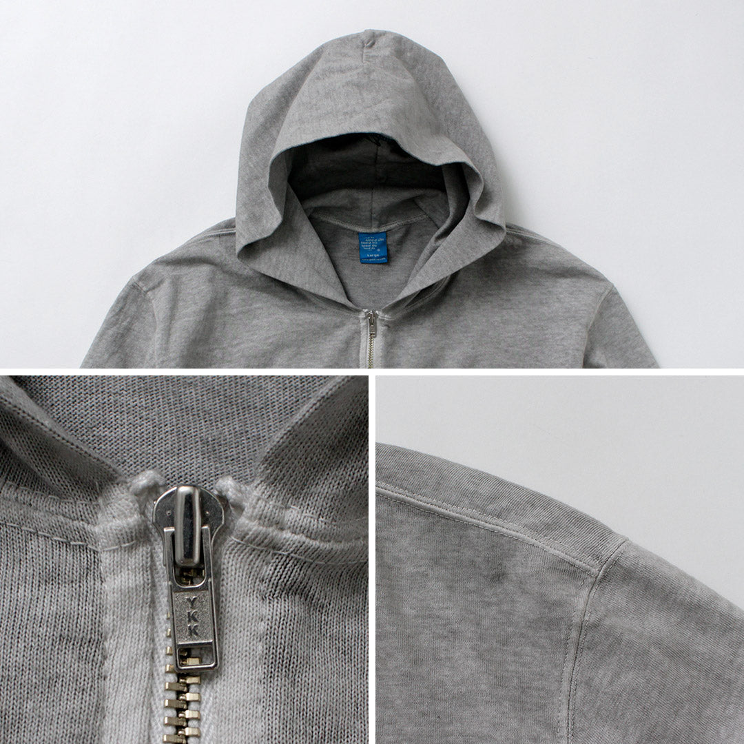 良好 / zip Tee Parka色素染料
