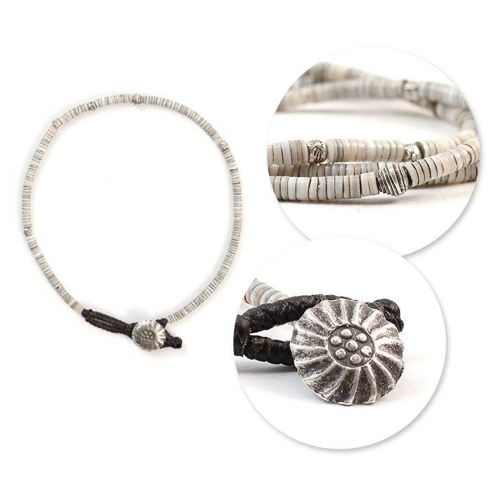 Phadua / billes de coque / cheville de cordon cire
