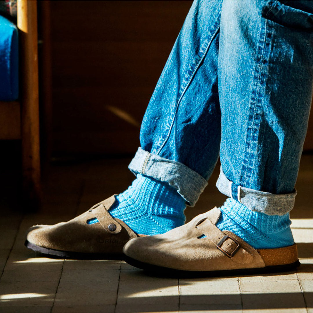 ROTOTO / Cotton Waffle Crew Socks