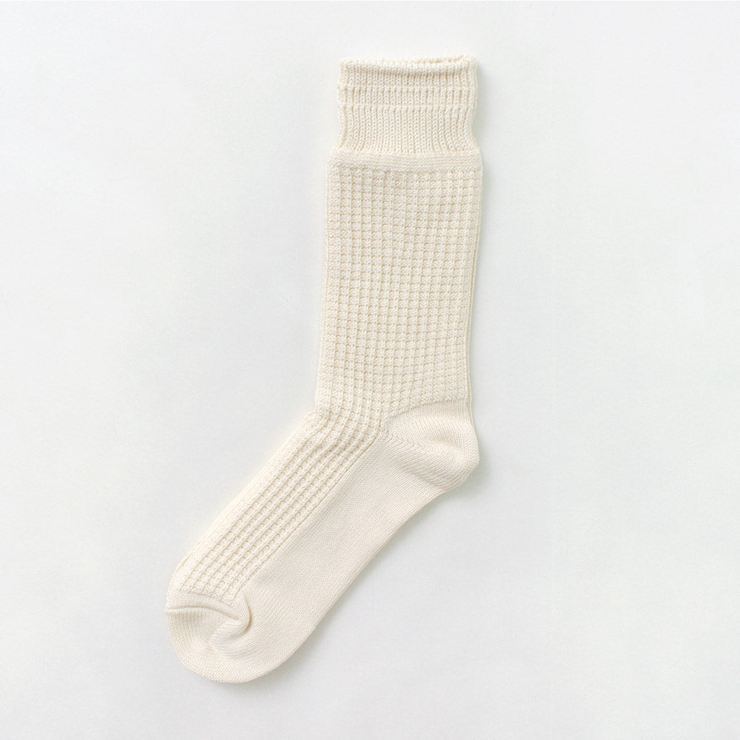 ROTOTO / Cotton Waffle Crew Socks
