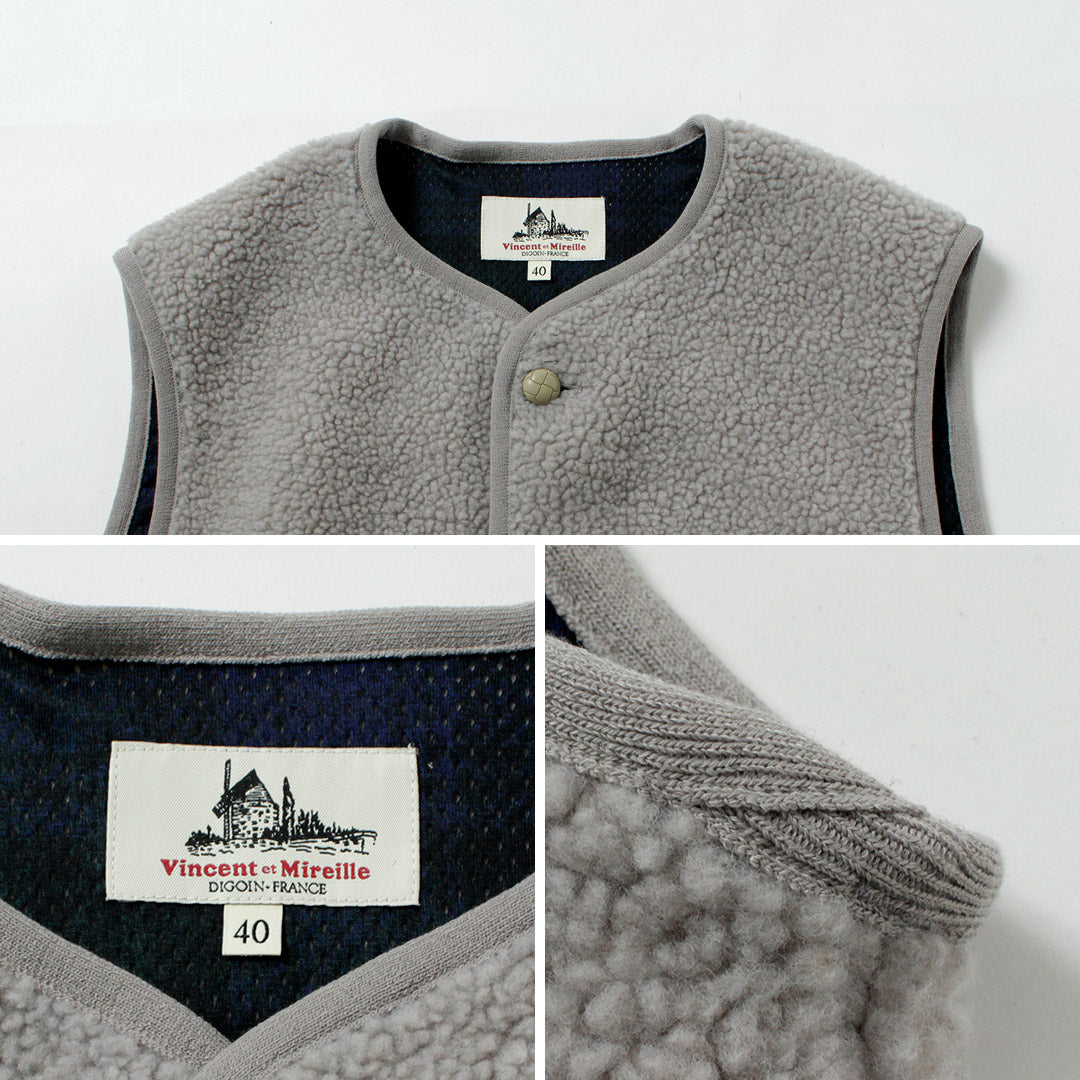 VINCENT ET MIREILLE / Boa Vest Solid