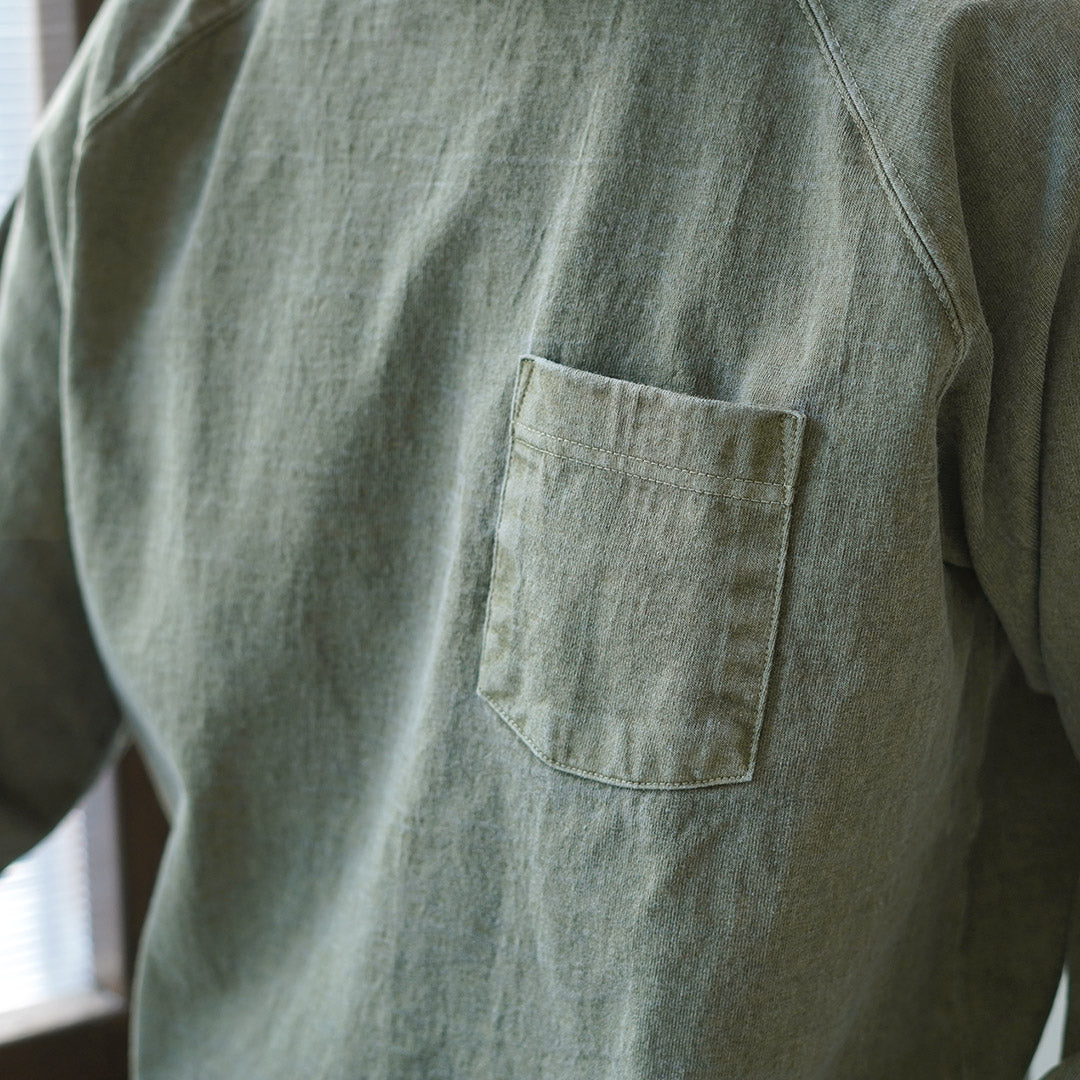 GOOD ON / Camiseta de manga larga con bolsillo raglán pesado y color exclusivo