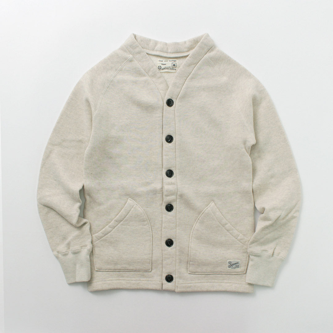 KEPANI / Sunset 2 Raffy-Lined Sweatshirt Cardigan