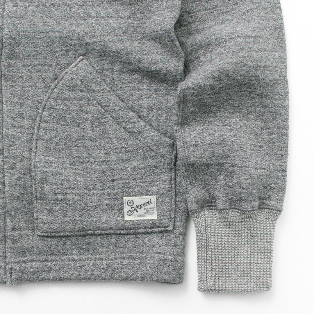 KEPANI / Sunset 2 Raffy-Lined Sweatshirt Cardigan