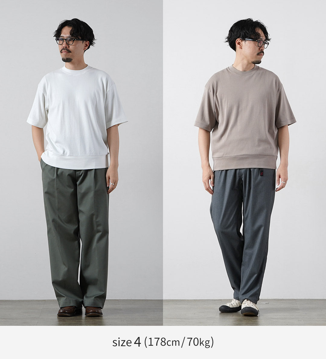 GICIPI / TONNO Ribbed Relaxed Fit Crew Neck T-Shirt