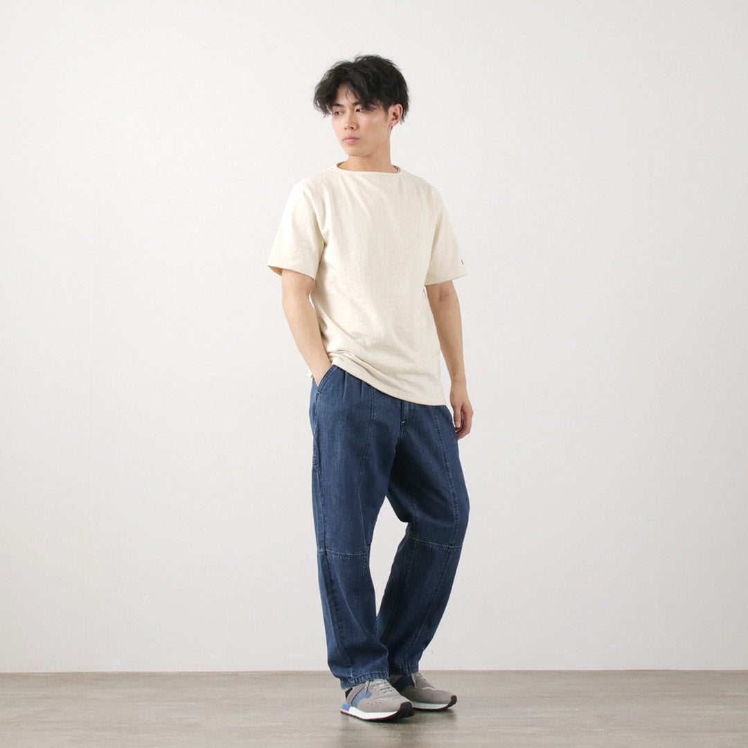 Camisa vasca de Boatneck S / S de Tieasy / HDCS