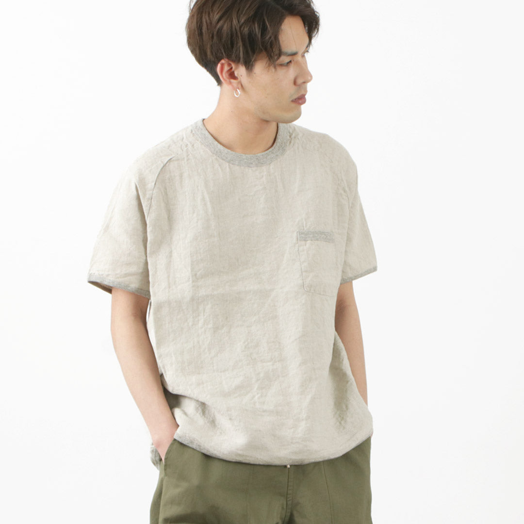 Re fait à Tokyo Japan / T-shirt en lin français