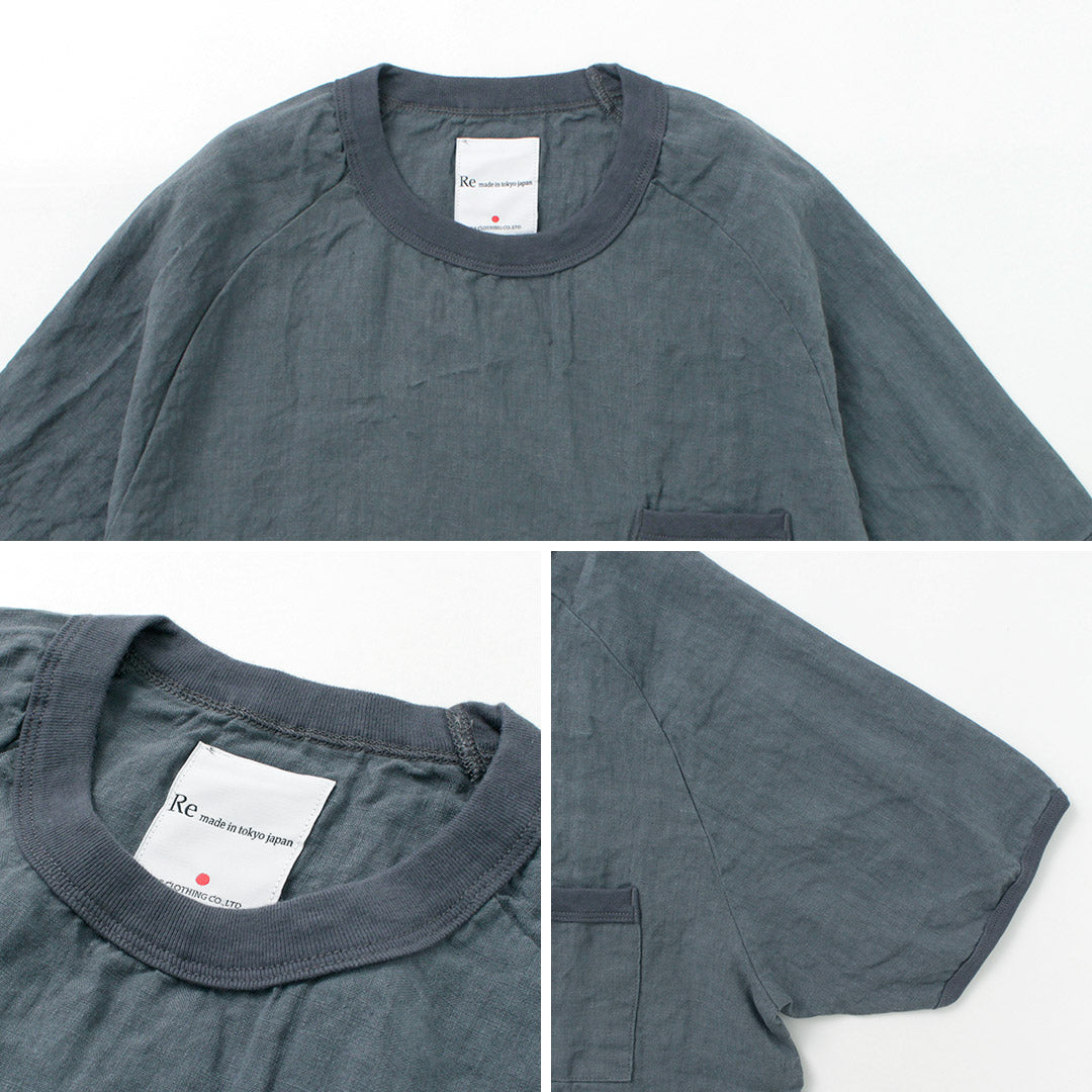 Re fait à Tokyo Japan / T-shirt en lin français
