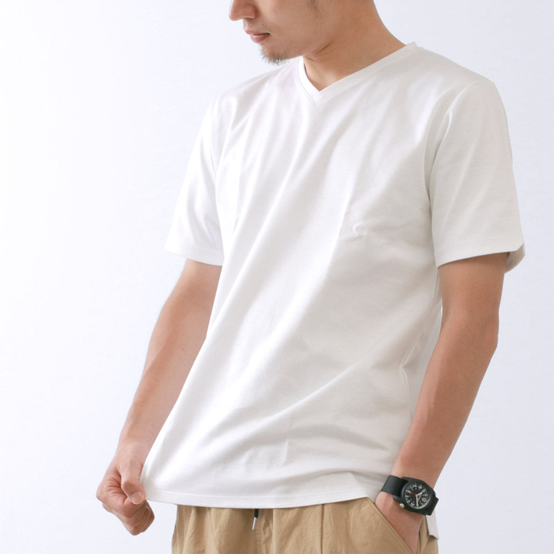 Re fait à Tokyo Japan / Tokyo Made Robe T-shirt V-Cold