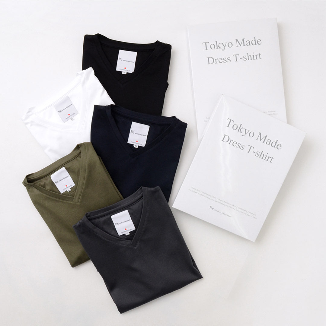 Re fait à Tokyo Japan / Tokyo Made Robe T-shirt V-Cold