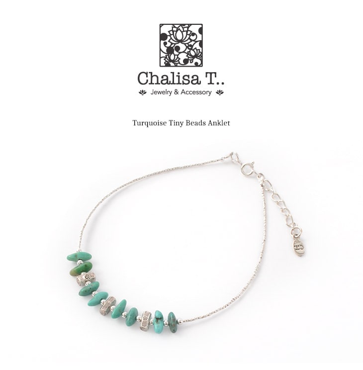 chalisa t .. /绿松石小珠脚踝