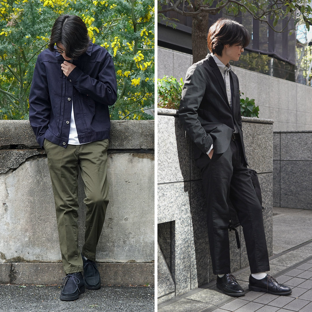 日本蓝色牛仔裤 / RJB4600军官锥形裤子