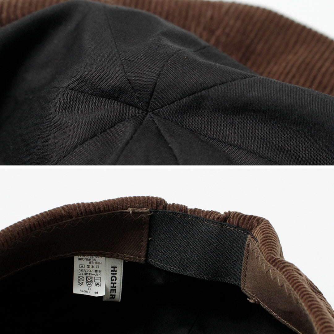 HIGHER / 灯芯绒贝雷帽