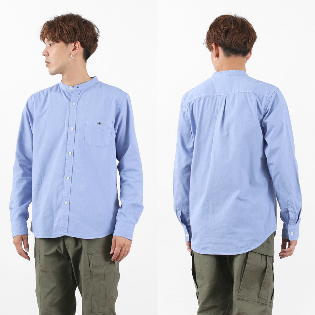 BARNS / Ox Band Collar Shirt