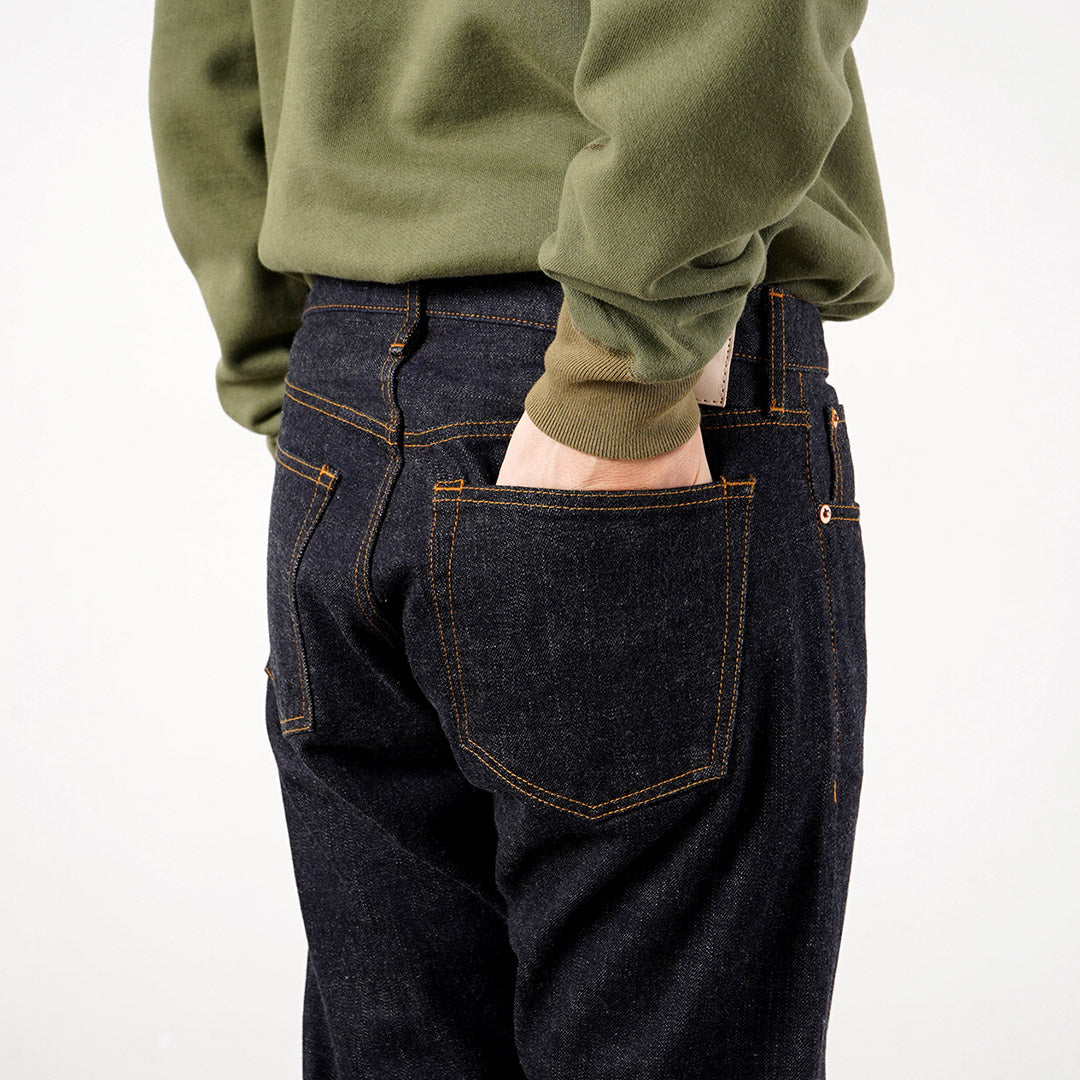 Blue refabric / 17oz Selvedge Monster Denim Semi-Wide Tapered 5-Pocket Jeans