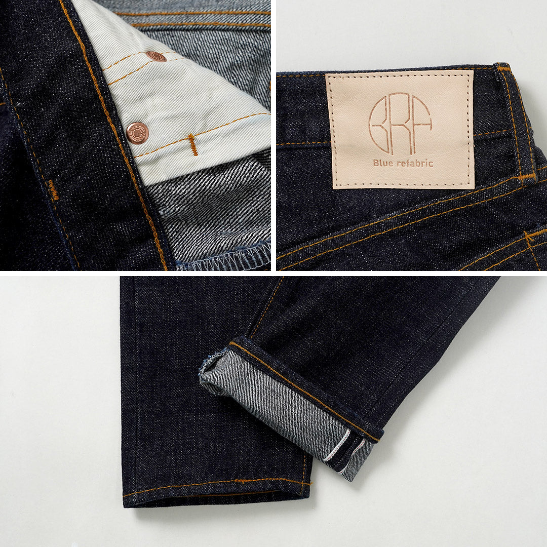 Blue refabric / 17oz Selvedge Monster Denim Semi-Wide Tapered 5-Pocket Jeans