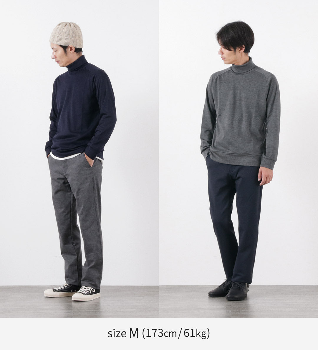 RE MADE IN TOKYO JAPAN / Turtleneck Dress Wool Knit