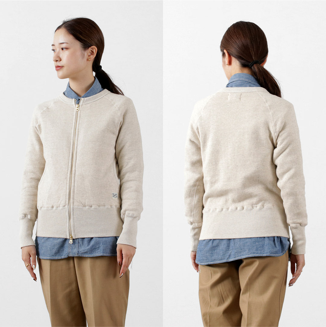 KEPANI / Crew Neck Full Zip Sweat Jacket