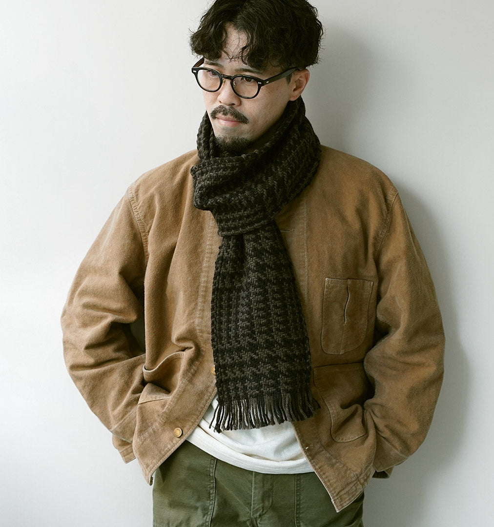 JOHN BRANIGAN / 아이리시 트위드 니트 스카프 스카프