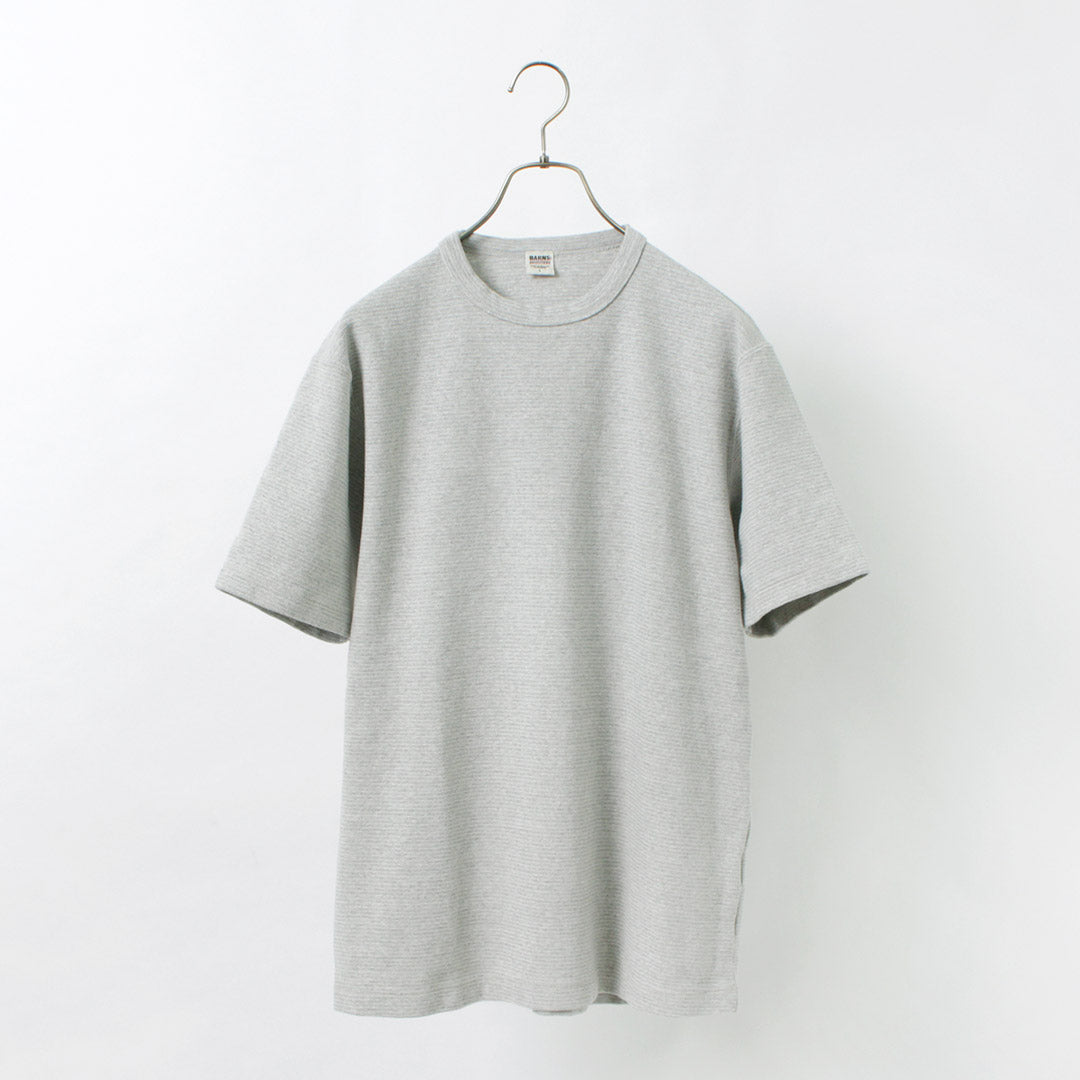 Barns / Camiseta de manga corta con molido girado pesado