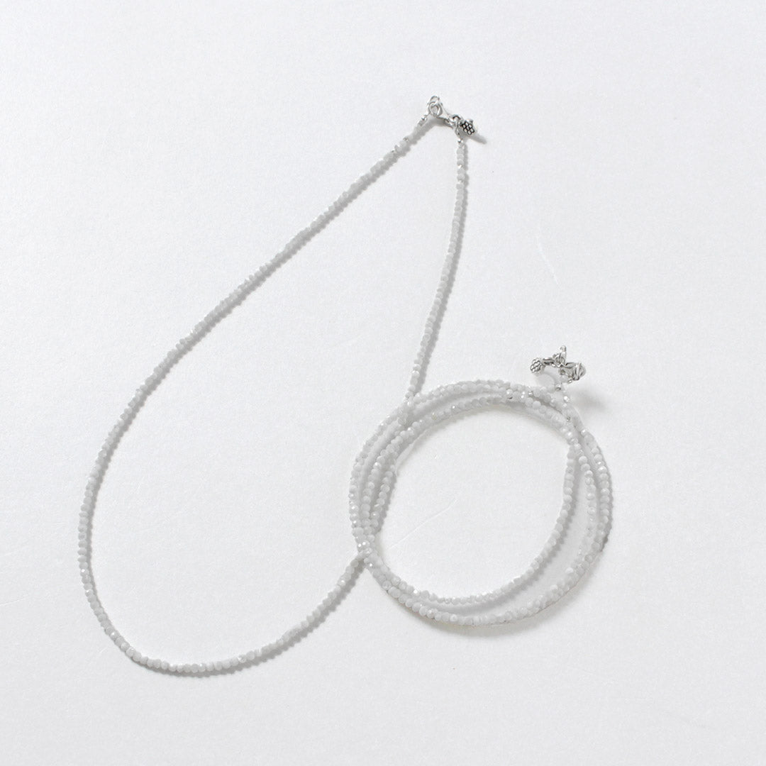 쉘 2mm 컷 비즈 목걸이 / anklet의 Phadua / 어머니