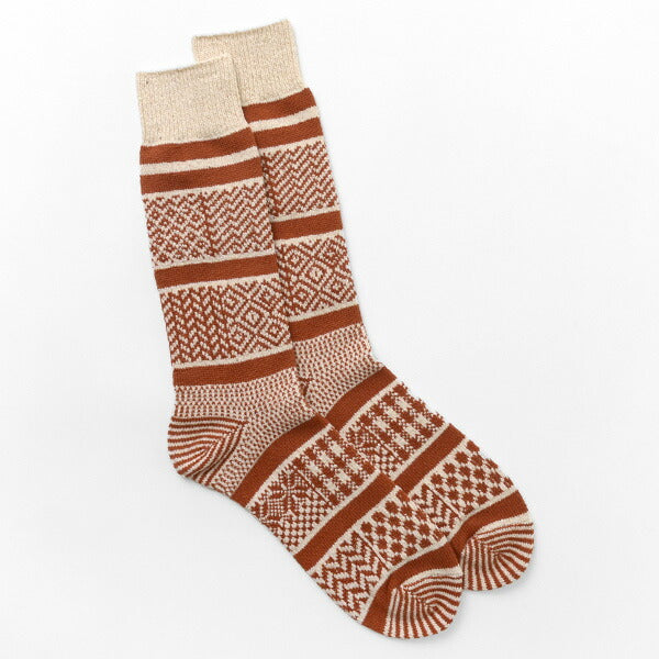 ROTOTO / R1337 Multi Jacquard Crew Socks