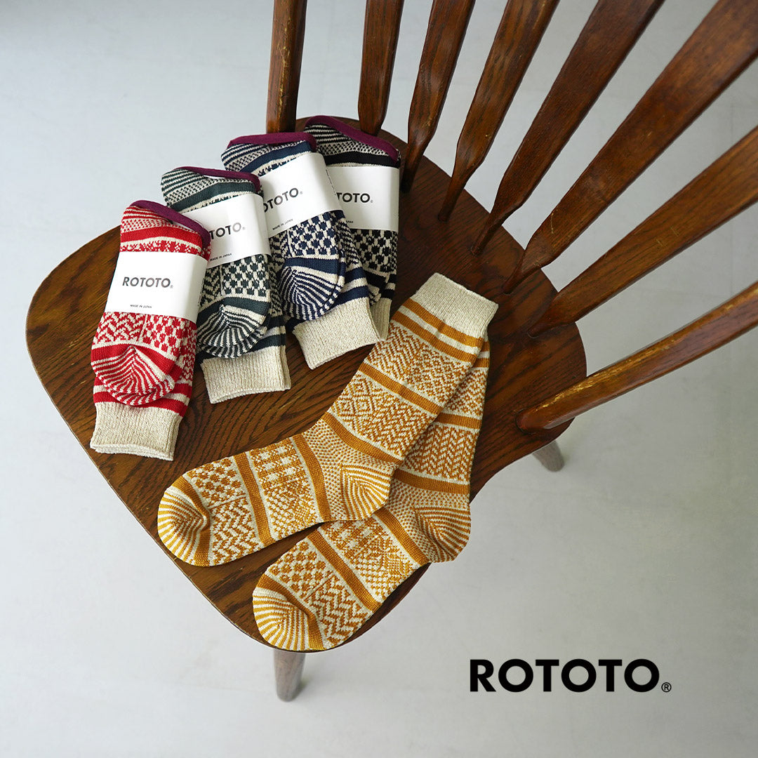 ROTOTO / R1337 多提花圓襪