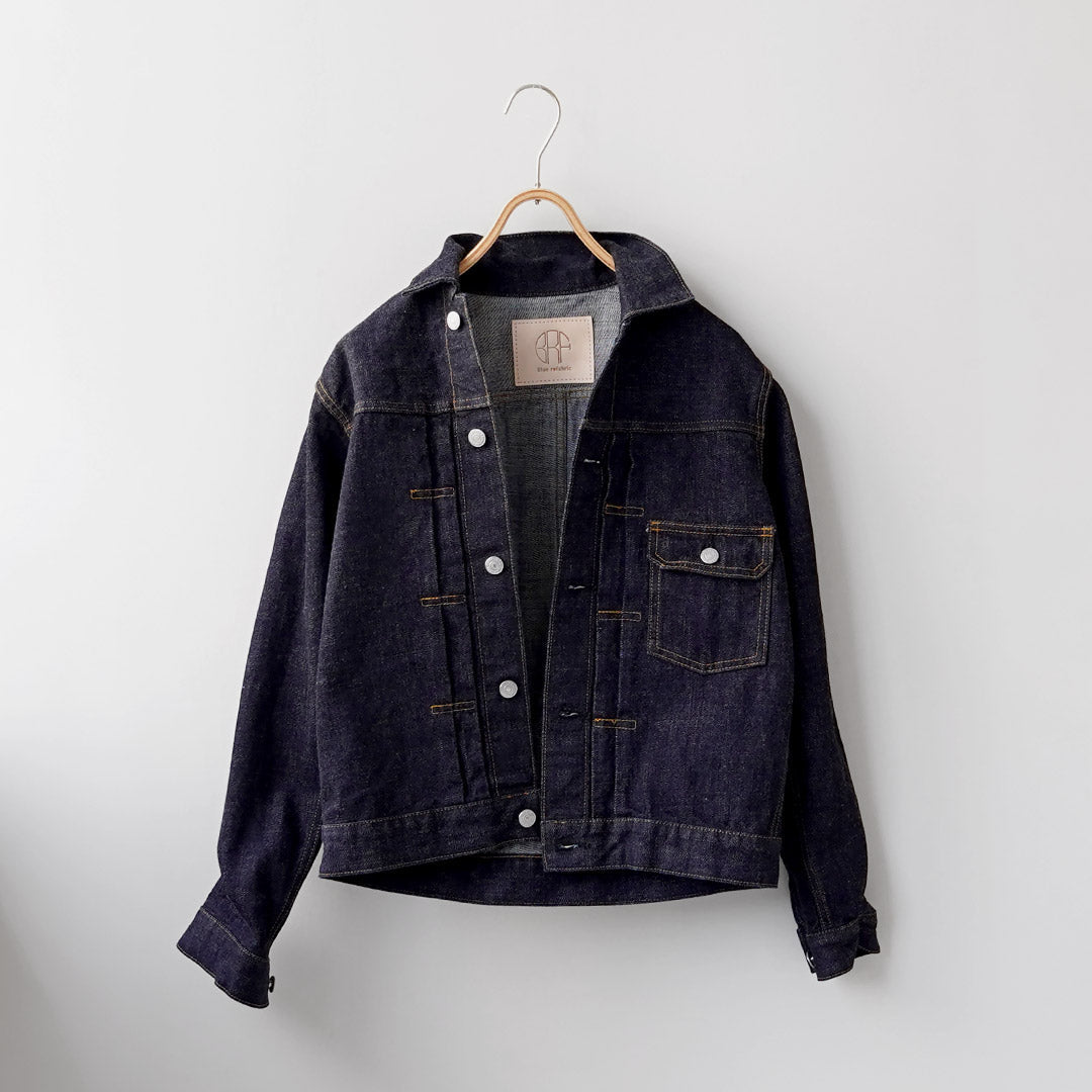 JEANS AZULES JAPONESES / Chaqueta Monster Denim de 1er tipo Selvage 16.5oz Algodón Costa de Marfil