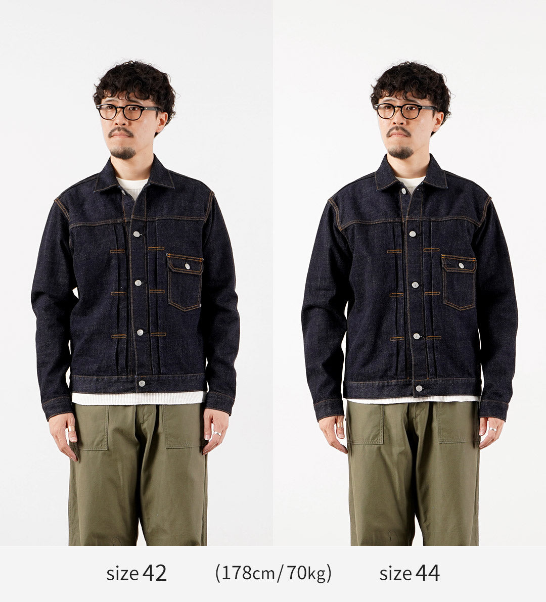 JEANS AZULES JAPONESES / Chaqueta Monster Denim de 1er tipo Selvage 16.5oz Algodón Costa de Marfil