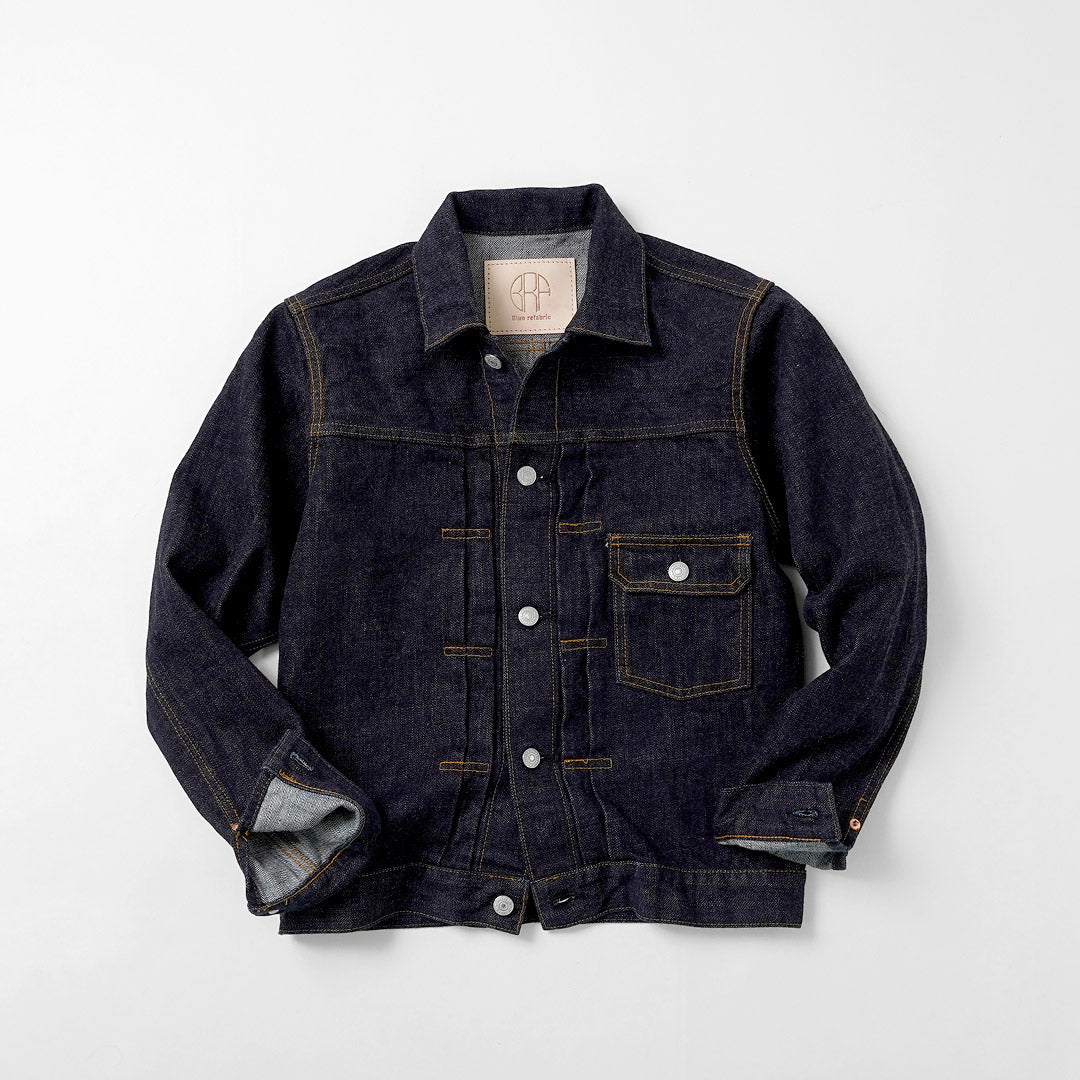 JEANS AZULES JAPONESES / Chaqueta Monster Denim de 1er tipo Selvage 16.5oz Algodón Costa de Marfil