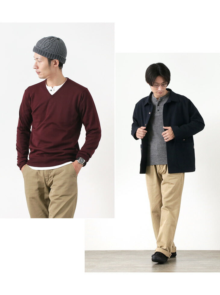 Kepani / Henley Neck长袖T恤
