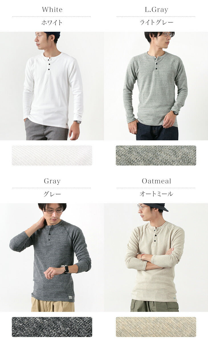 Kepani / Henley Neck长袖T恤
